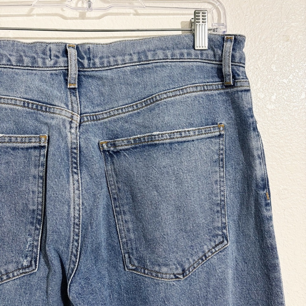 Agolde Harper Crop Mid-Rise Wide Straight Leg Jeans‎ in Hassle - Picture 9 of 11